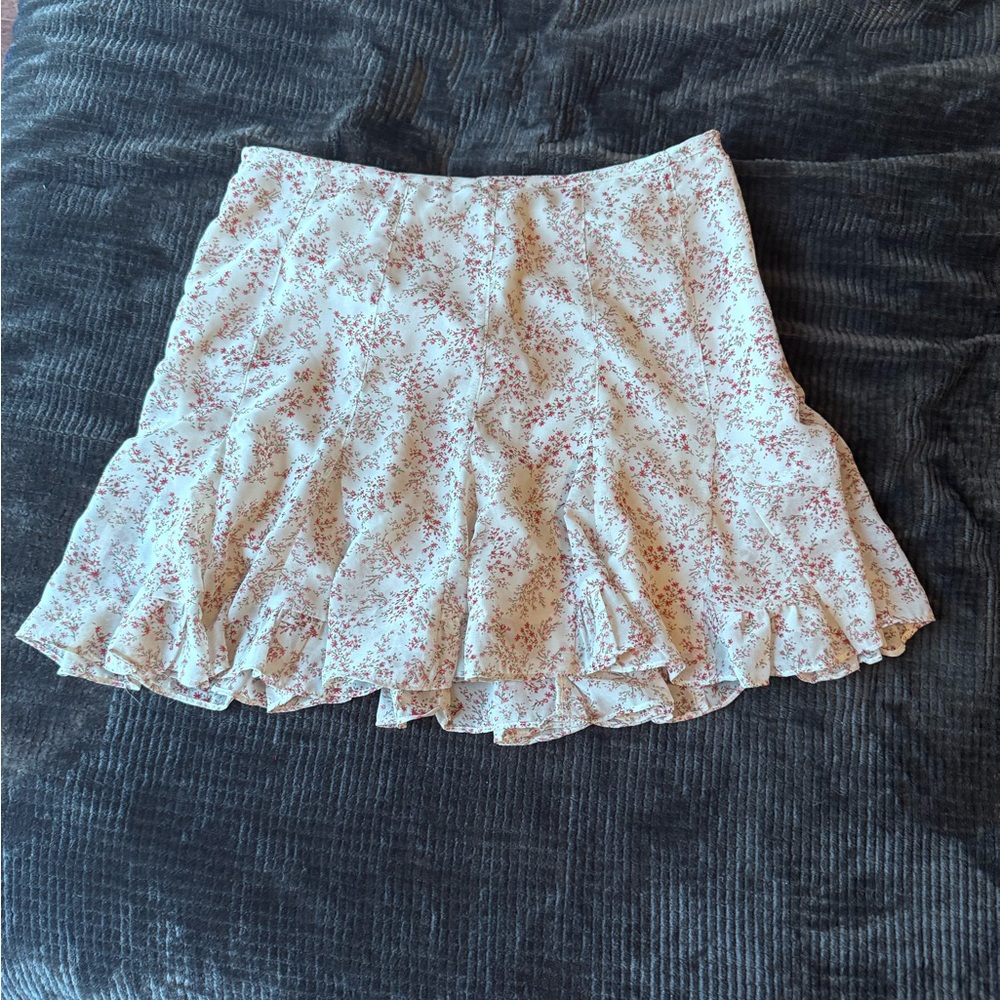 Floral Ruffle Skirt